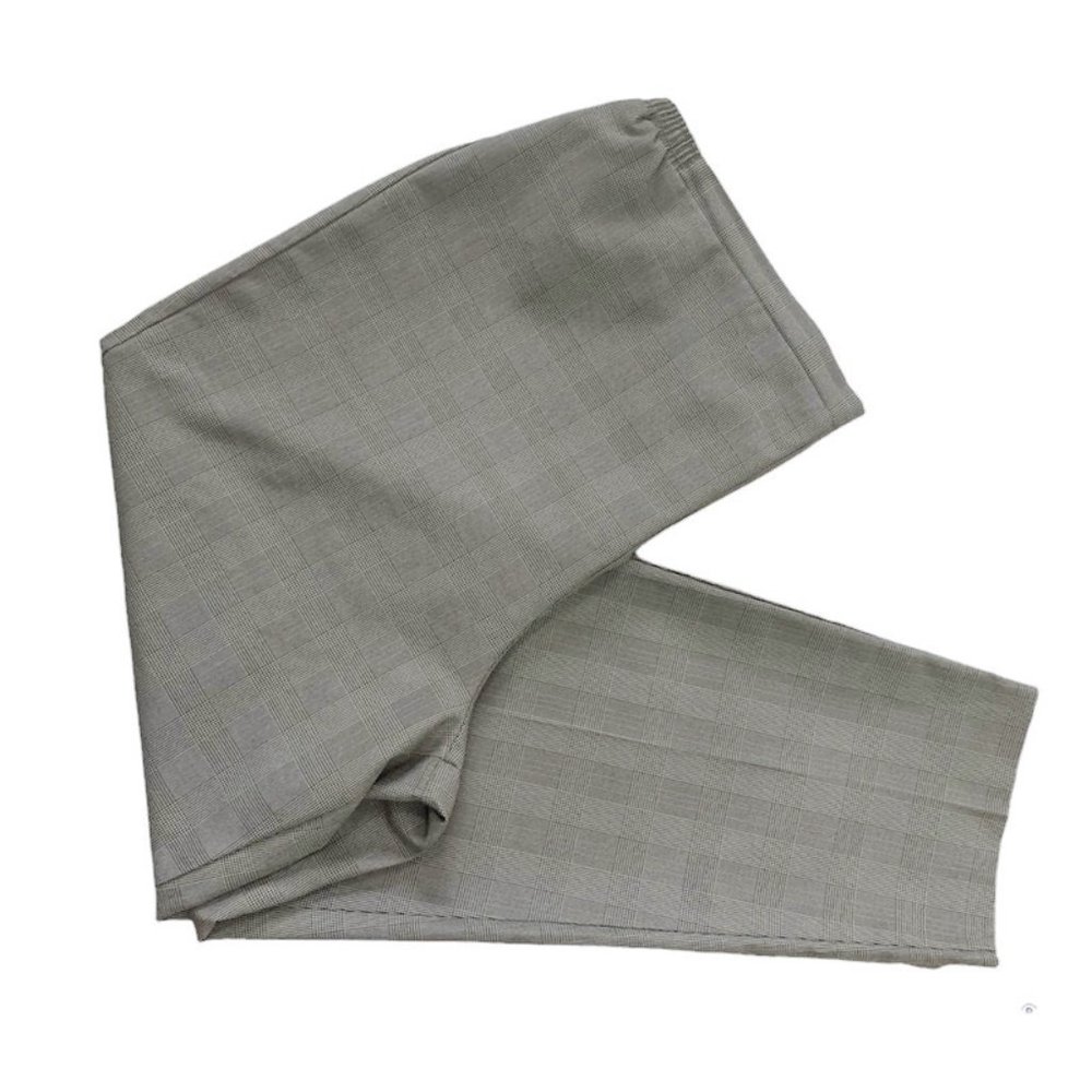For Women Only Women's Dress Gray Plaid Basket Weave Pants Size 2X "EUC"